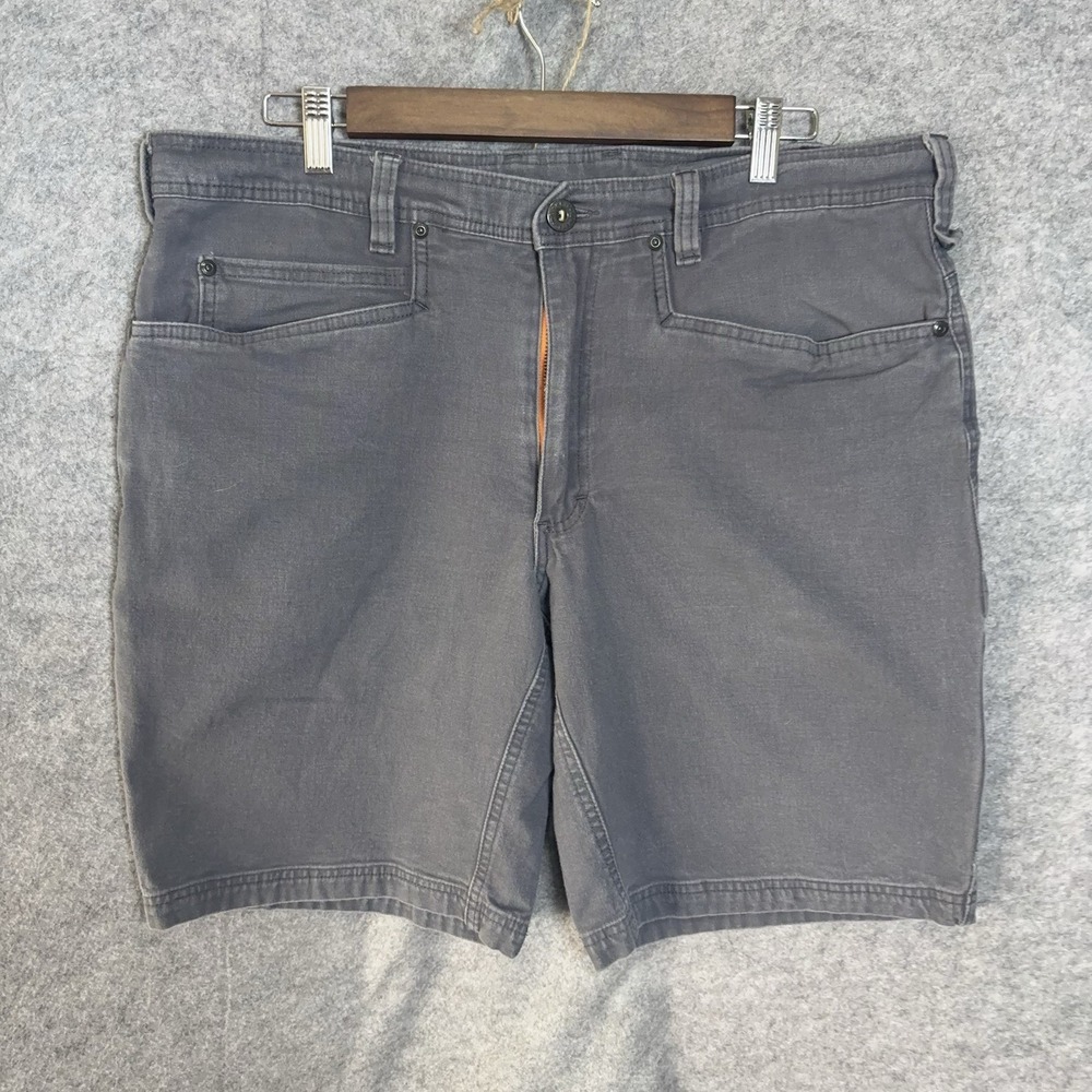 Thrive WorkWear Cargo Shorts Mens 38 Gray Wiley Stretch 10"‎ Inseam